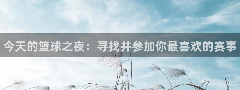 今天的篮球之夜：寻找并参加你最喜欢的赛事