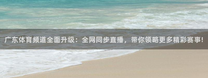 广东体育频道全面升级：全网同步直播，带你领略更多精彩赛事!
